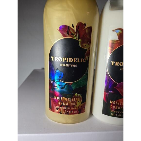 Bath & Body Works TROPIDELIC Shampoo & Conditioner 16 Fl Oz Each W/ Vit B & Aloe - Picture 2 of 8